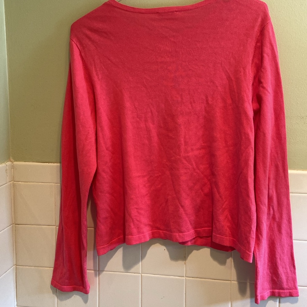 🌺J.Jill Light Weight women Button Up Cardigan Sweater Size Large - Picture 2 of 5